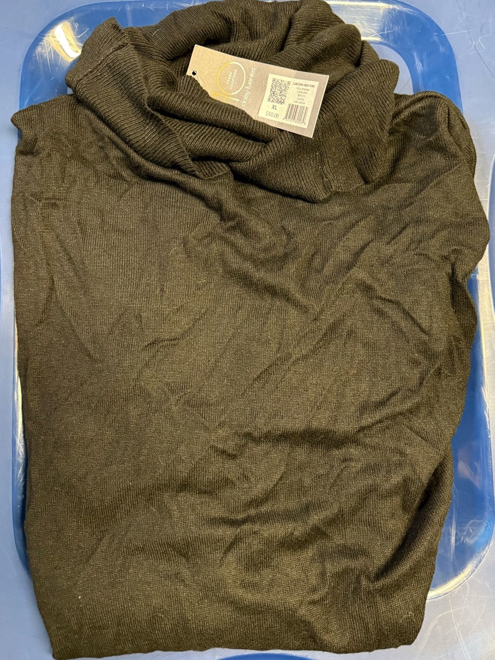 Daisy Fuentes Black Ribbed Turtleneck Sweater